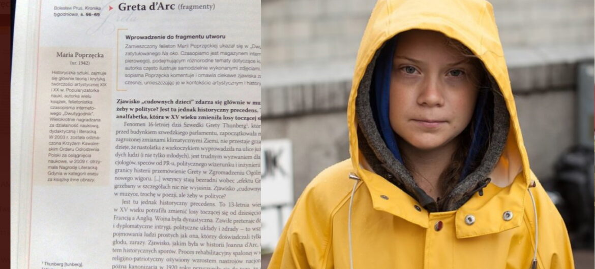 Lewackie brednie w podręcznikach szkolnych. Greta Thunberg jak katolicka święta