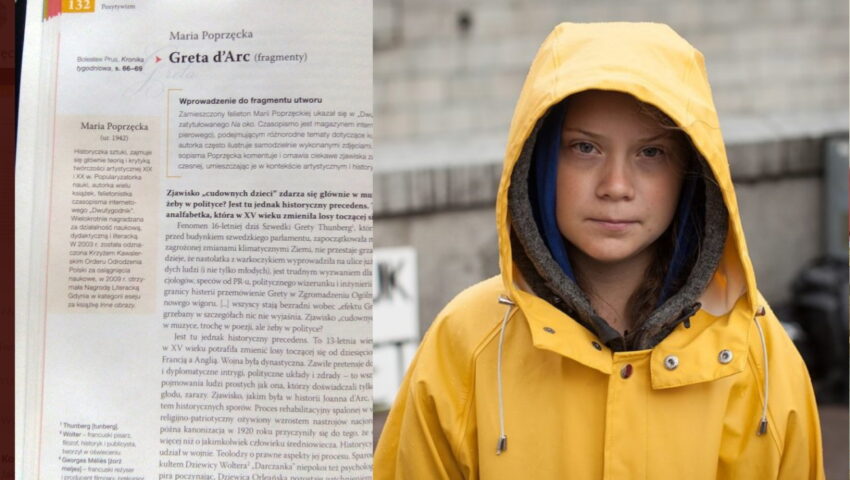 Lewackie brednie w podręcznikach szkolnych. Greta Thunberg jak katolicka święta
