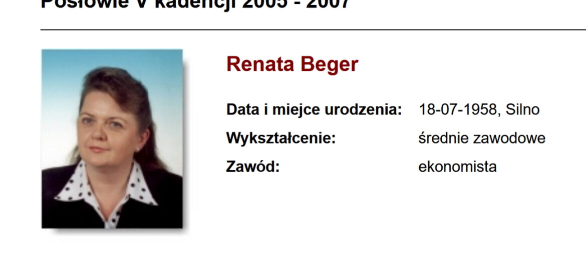 Zaskakujące wyznanie Renaty Beger. “Uważam się za mężczyznę”