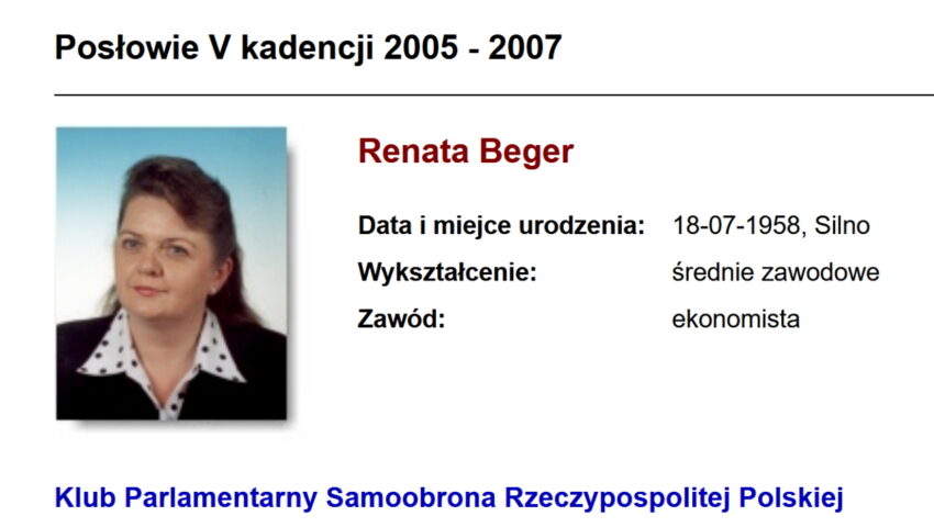 Zaskakujące wyznanie Renaty Beger. “Uważam się za mężczyznę”