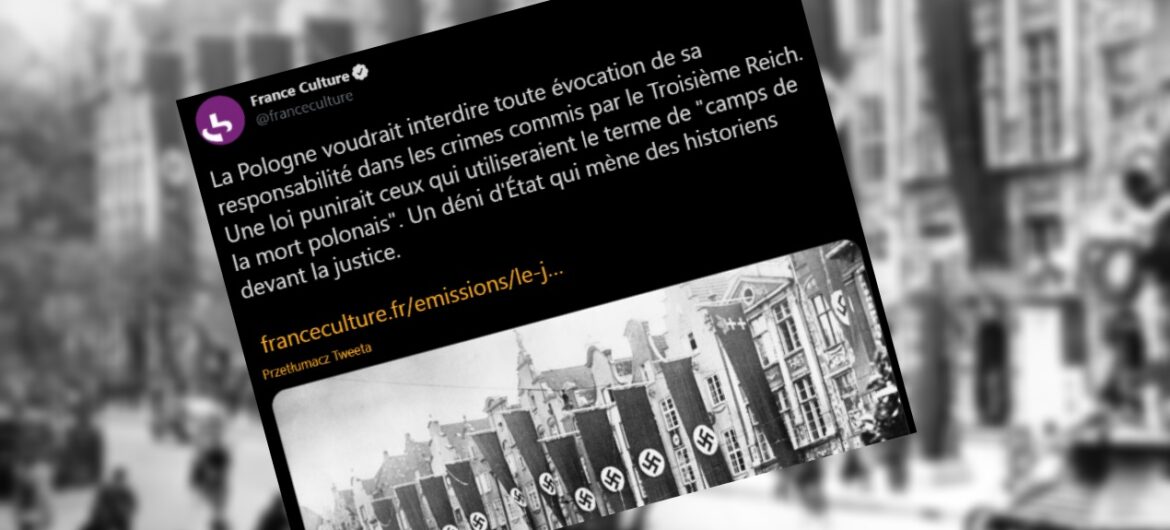 Skandal! Francuskie radio opublikowało wpis o “polskiej odpowiedzialności za Holocaust”