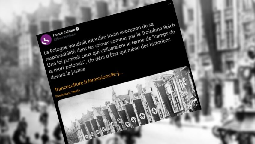 Skandal! Francuskie radio opublikowało wpis o “polskiej odpowiedzialności za Holocaust”