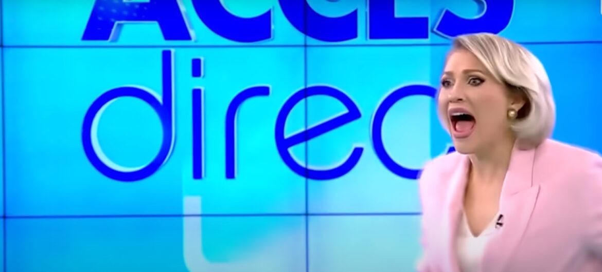 Popularną prezenterkę TV zaatakowała naga kobieta. Wszystko zarejestrowały kamery