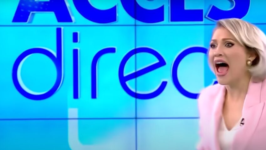 Popularną prezenterkę TV zaatakowała naga kobieta. Wszystko zarejestrowały kamery