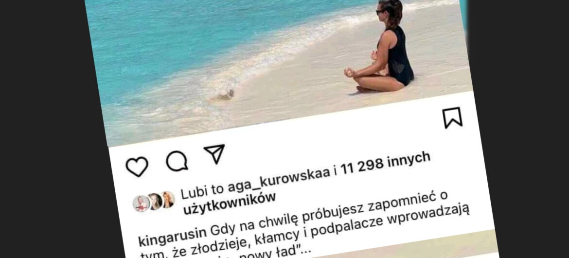 “Dramat” byłej gwiazdy TVN. Tak próbuje zapomnieć, że w “jej kraju podpalacze wprowadzają nowy ład”