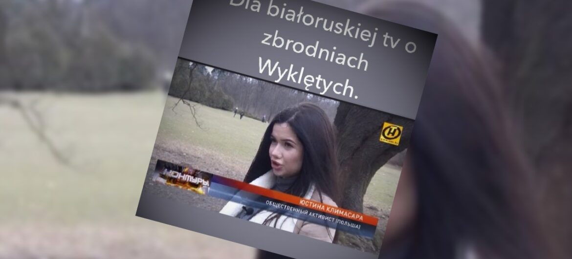 Młoda gwiazda Lewicy szkaluje Żołnierzy Wyklętych w białoruskiej telewizji