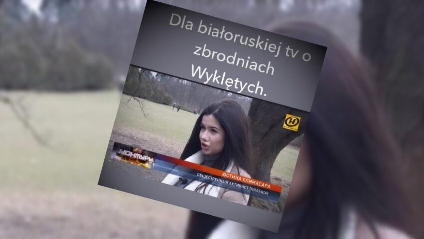 Młoda gwiazda Lewicy szkaluje Żołnierzy Wyklętych w białoruskiej telewizji