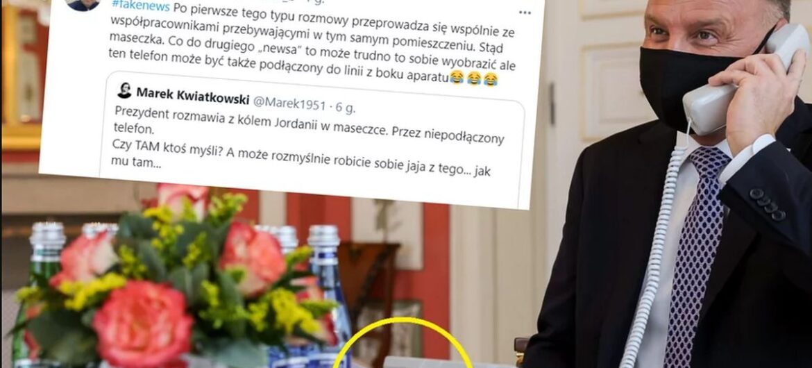Kompromitacja mediów lewicowo-liberalnych. Zarzucili prezydentowi, że rozmawiał z niepodłączonego telefonu