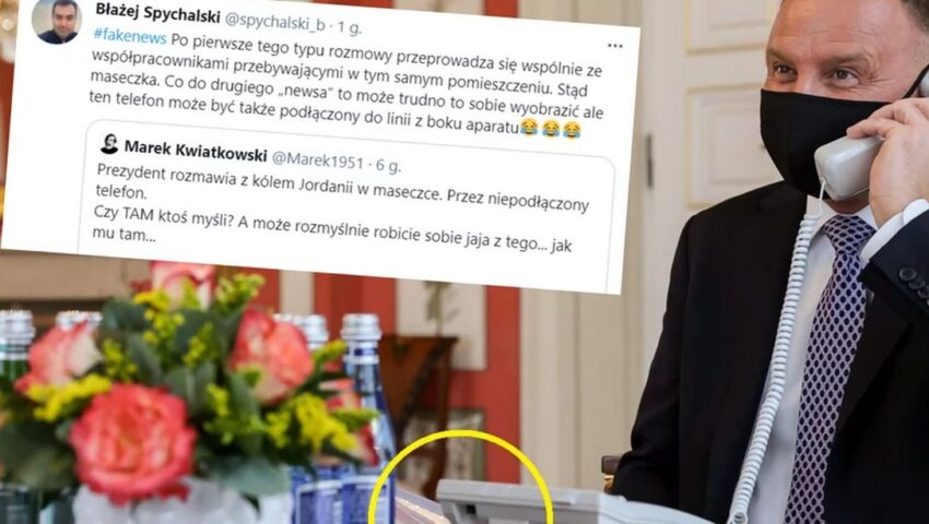Kompromitacja mediów lewicowo-liberalnych. Zarzucili prezydentowi, że rozmawiał z niepodłączonego telefonu