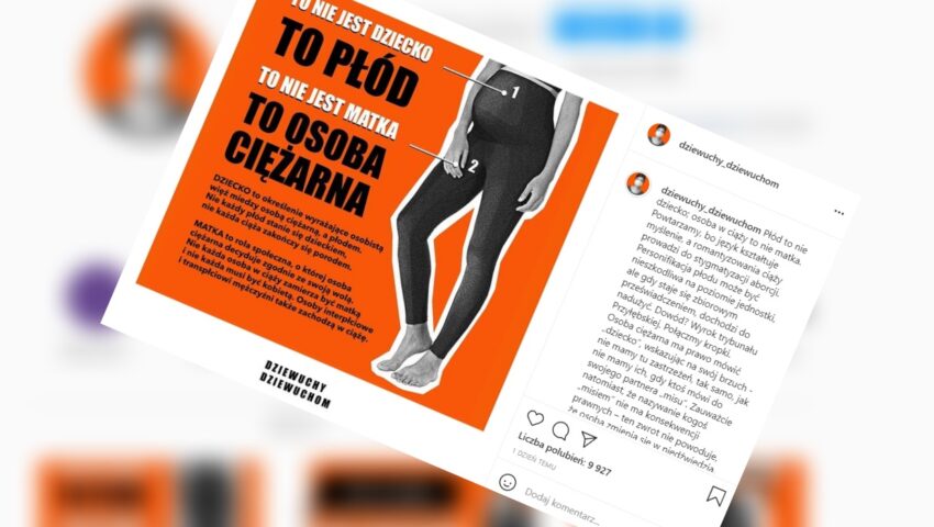 Szokująca grafika na popularnej, proaborcyjnej stronie. W taki sposób feministki postrzegają świat i ludzi