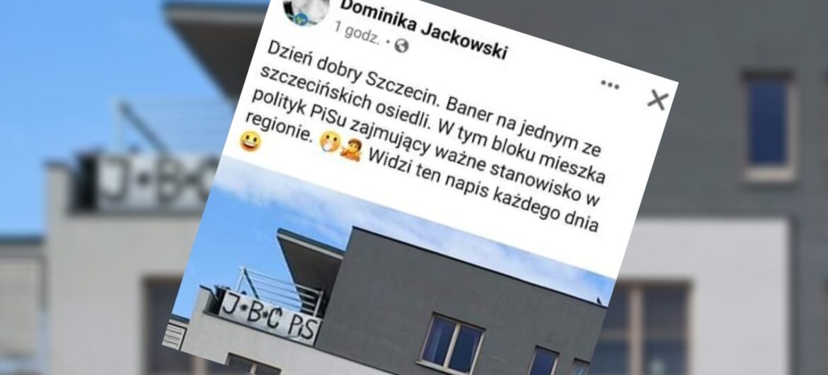 Żenujący wpis radnej KO. Kobieta zachwyca się… banerem z hasłem “J*b*ć PiS”