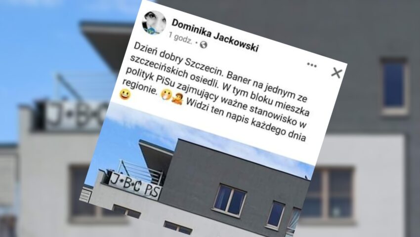 Żenujący wpis radnej KO. Kobieta zachwyca się… banerem z hasłem “J*b*ć PiS”