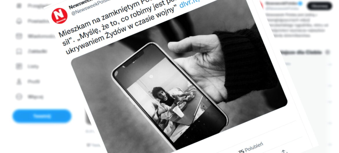 Ależ popłynęli. Kuriozalne porównanie w “Newsweeku”: to, co robimy jest porównywalne z ukrywaniem Żydów