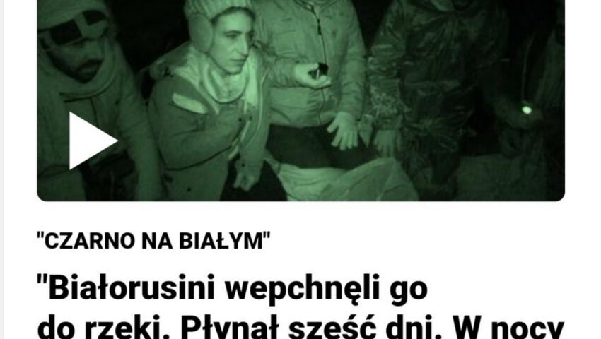 Czy oni mają ludzi za idiotów? “Dramatyczny” reportaż TVN. “Płynął rzeką 6 dni”