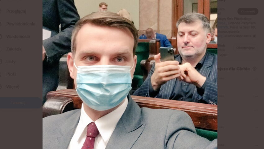 Poseł Konfederacji przyszedł do Sejmu zarażony koronawirusem? “Założyłem maseczkę”