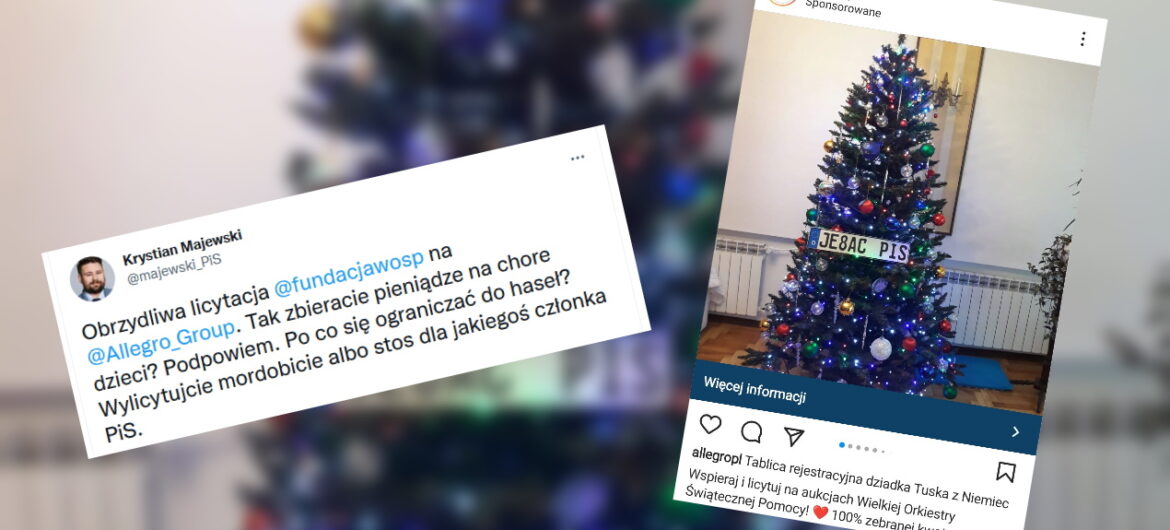 Poniżej wszelkiej klasy! Tak Allegro promuje licytację WOŚP