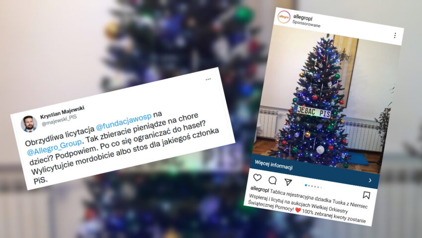 Poniżej wszelkiej klasy! Tak Allegro promuje licytację WOŚP