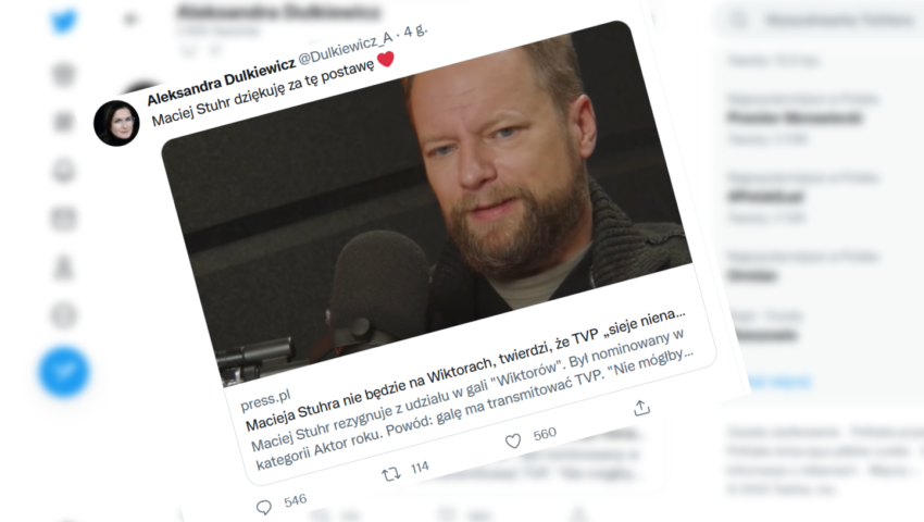 Stuhr bojkotuje imprezę TVP, na którą nie został zaproszony. Prezydent Dulkiewicz zachwycona postawą aktora