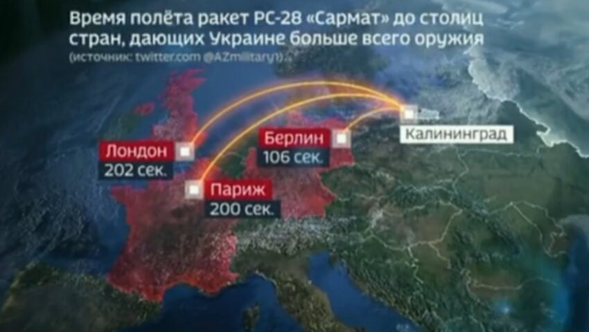 Rosja straszy atakiem atomowym na Londyn i Paryż. “My pójdziemy do raju, a oni po prostu zdechną”