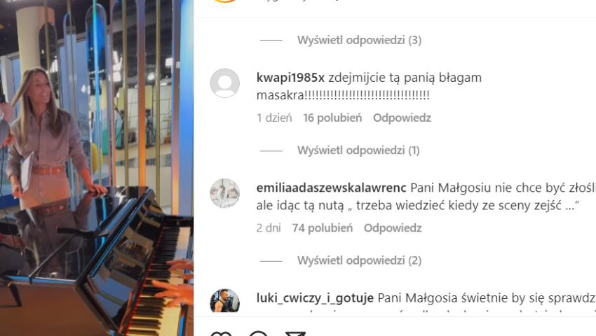 “Co za wycie”. Rozenek zaśpiewała w studiu TVN