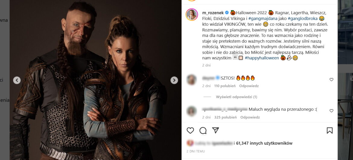 Małgorzata Rozenek i Radosław Majdan znowu szokują. Przebrali siebie i dzieci za bohaterów popularnego serialu