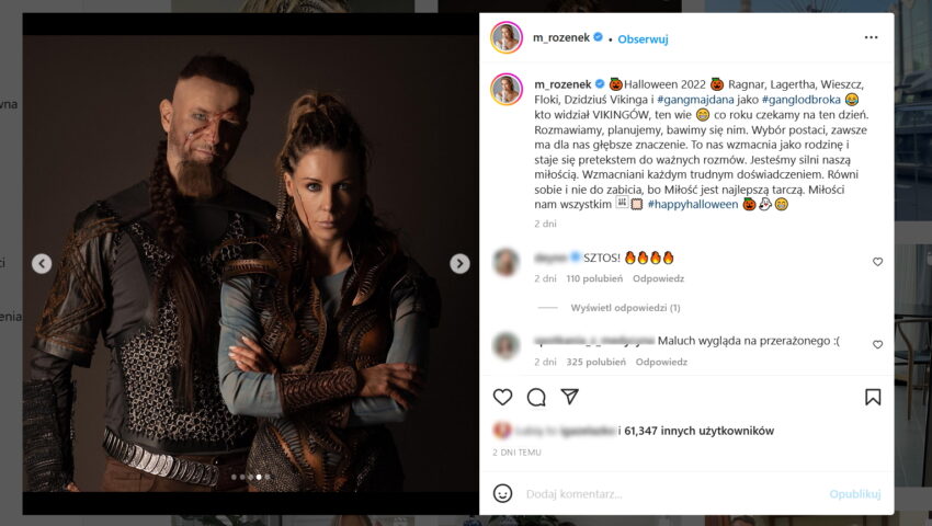 Małgorzata Rozenek i Radosław Majdan znowu szokują. Przebrali siebie i dzieci za bohaterów popularnego serialu