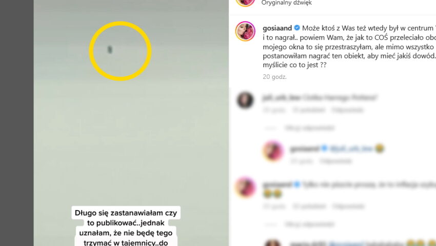 Gosia Andrzejewicz widziała UFO? Gwiazda pokazała film
