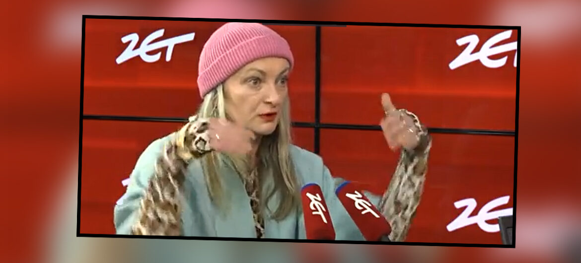 Monika Strzępka zrobiła show w Radiu Zet i u Moniki Olejnik. Pomnik waginy i Pałac Kultury i Nauki jako “symbol fallusa”