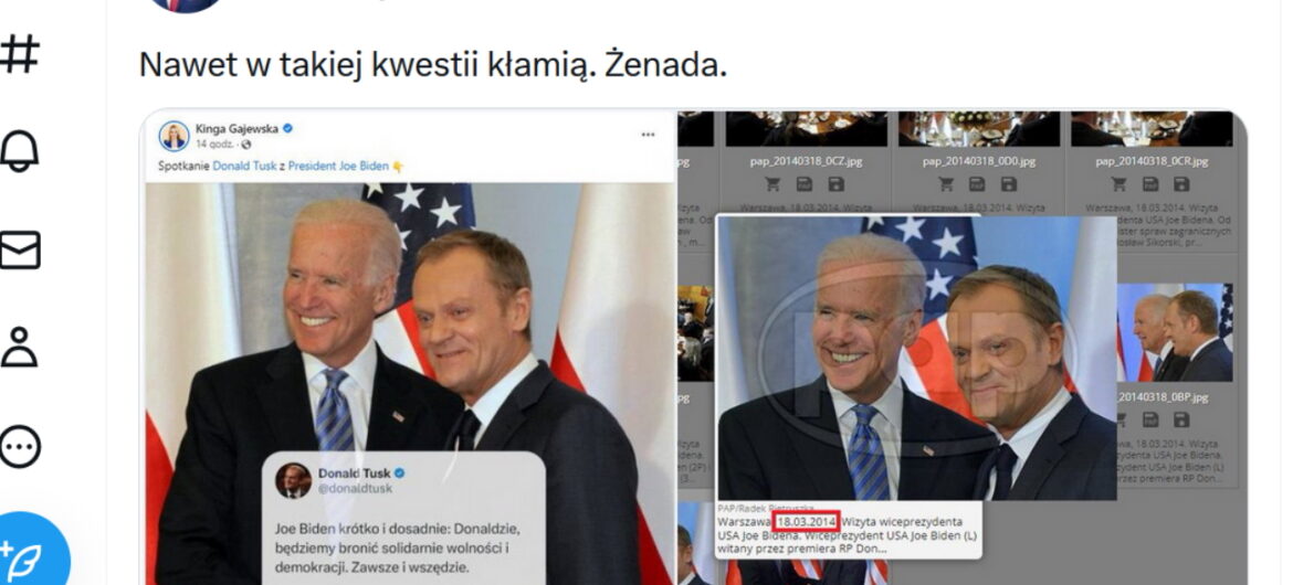 Kompromitacja posłanki PO. Chciała pochwalić się zdjęciem Tuska z Bidenem. Ośmieszyła siebie i swojego lidera