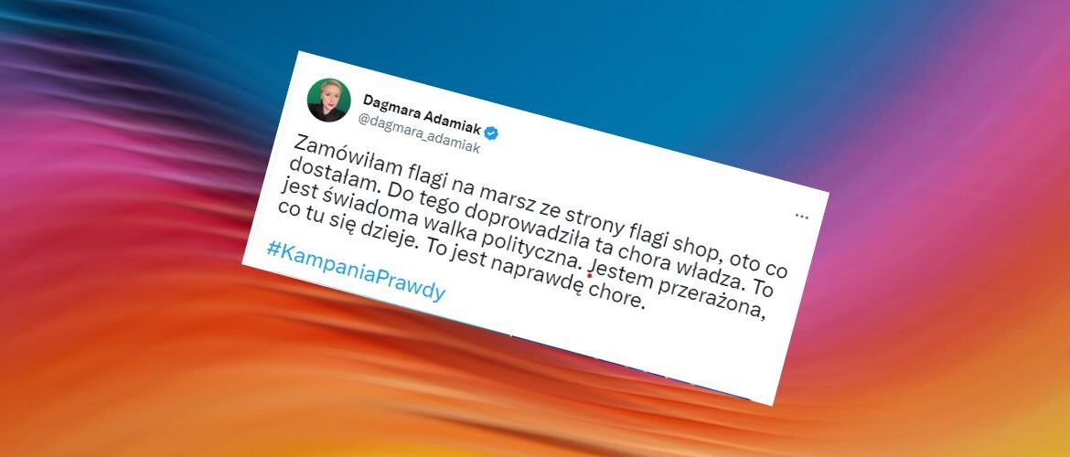 Hit! Aktywistka Platformy Obywatelskiej zamówiła flagi na marsz Tuska. Oto, co dostała
