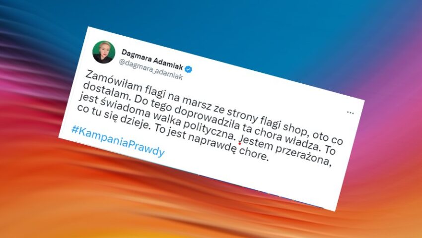 Hit! Aktywistka Platformy Obywatelskiej zamówiła flagi na marsz Tuska. Oto, co dostała