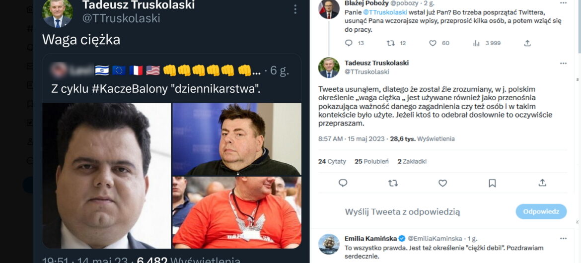 Pokaz chamstwa. Prezydent Białegostoku obrażał dziennikarzy z nadwagą, dzisiaj “robi z ludzi idiotów”