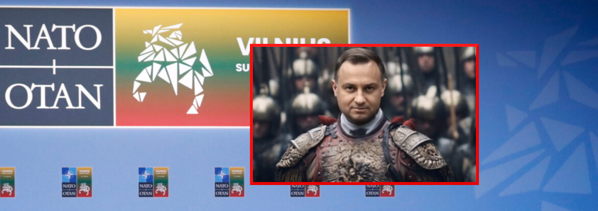 Prezydent Duda na czele husarii. Szczególny film z okazji szczytu NATO