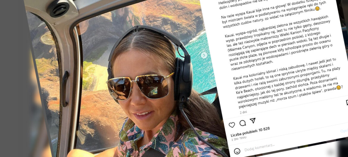 Co za zbytek i hipokryzja. Wydaje majątek na zabawę. Zapomniała już o ekologii? Tak odpoczywa Kinga Rusin