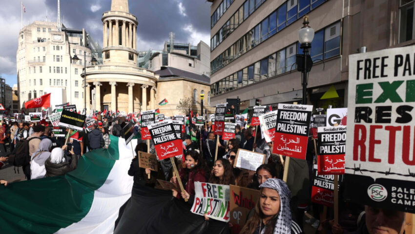 Tysiące osób na demonstracjach poparcia dla Palestyńczyków. Są aresztowania
