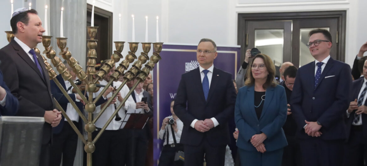 Uroczystości w Sejmie. Chanukowe świece znów zapłonęły