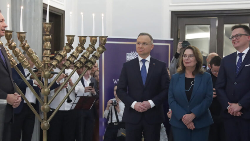 Uroczystości w Sejmie. Chanukowe świece znów zapłonęły