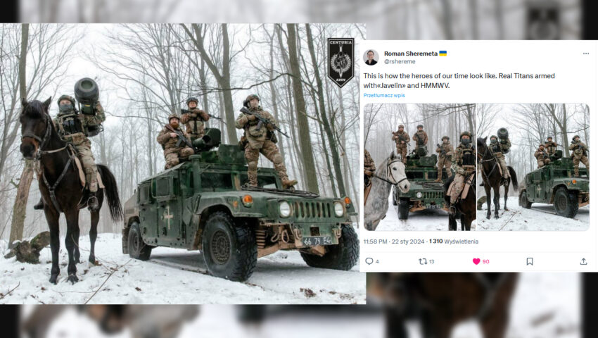 Ukraińska “husaria” sieje zniszczenie wśród Rosjan