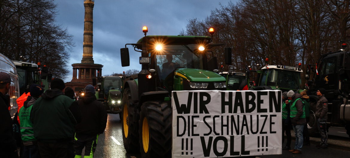 Traktory zbliżają się do Berlina. Dziś kulminacja protestów rolników