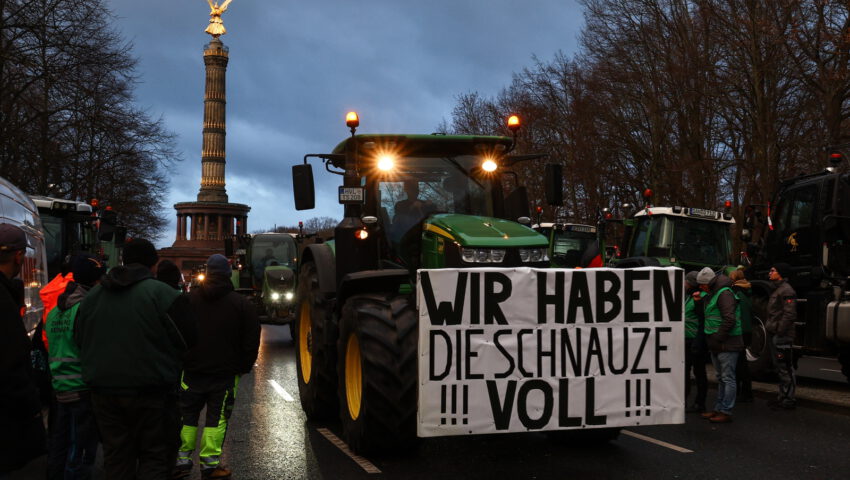 Traktory zbliżają się do Berlina. Dziś kulminacja protestów rolników
