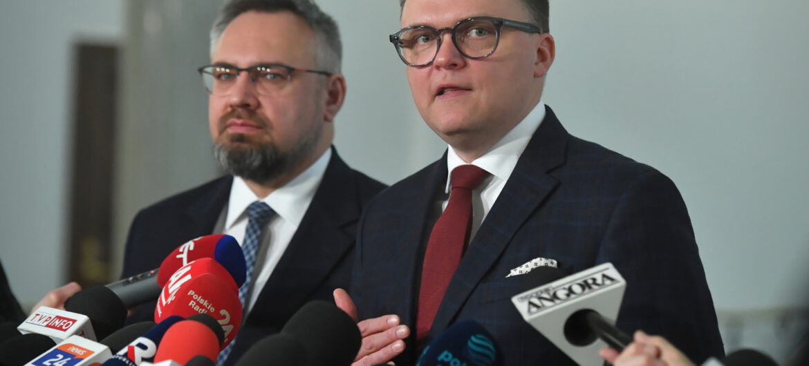 Hołownia stwierdził, że podpisuje się pod kuriozalnym wpisem Donalda Tuska do amerykańskich senatorów