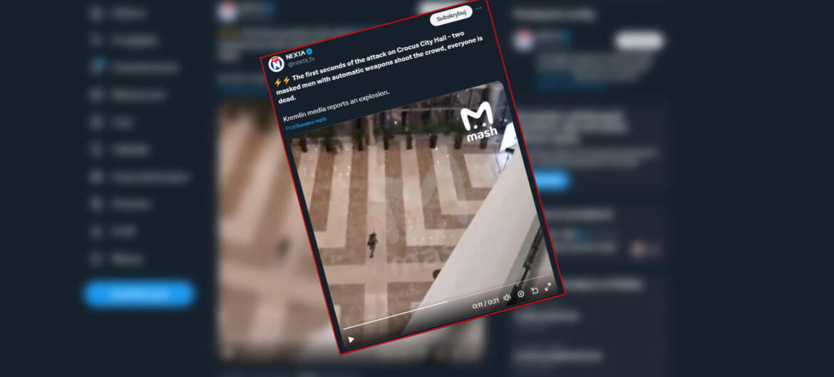 Grupa mężczyzn w kamuflażu otworzyła ogień do tłumu w sali koncertowej