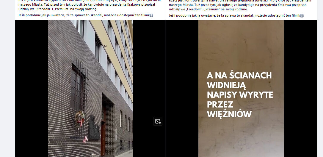Szokujące doniesienia. Poseł PO i kandydat na prezydenta Krakowa prowadził hostel w miejscu kaźni Polaków
