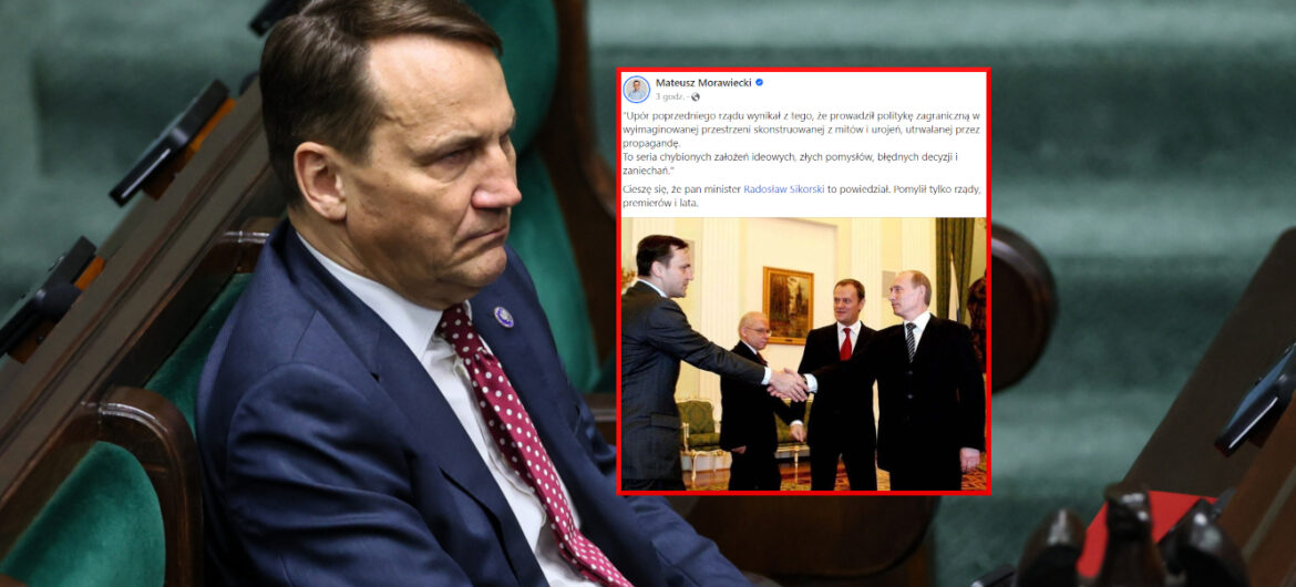 Morawiecki odpowiada Sikorskiemu. Były premier pokazał zdjęcie z przeszłości