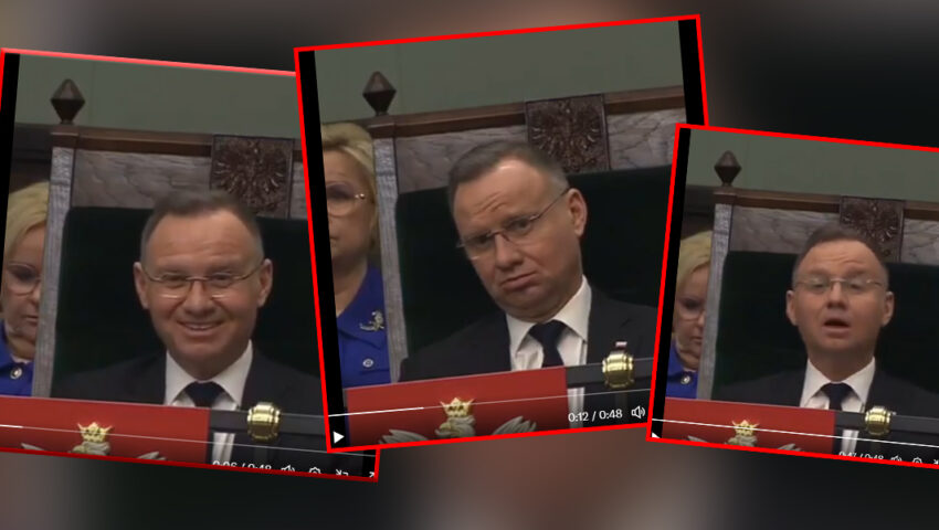 Genialna reakcja prezydenta Dudy na przemówienie Sikorskiego w Sejmie. To trzeba zobaczyć