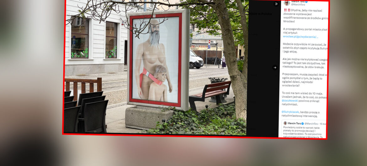 Kontrowersyjna wystawa zniknie z ulic Wrocławia. Z powodu „akcji hejterskiej”