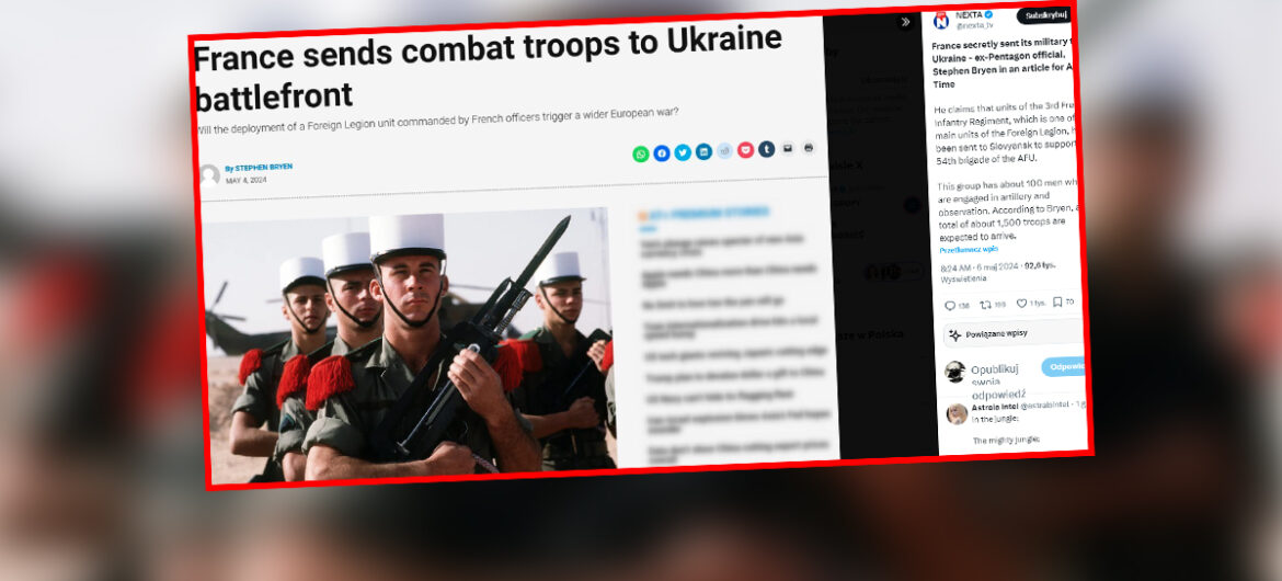 Francja wysyła żołnierzy na Ukrainę. “Mają pomóc armii w odpieraniu ofensywy Rosji”
