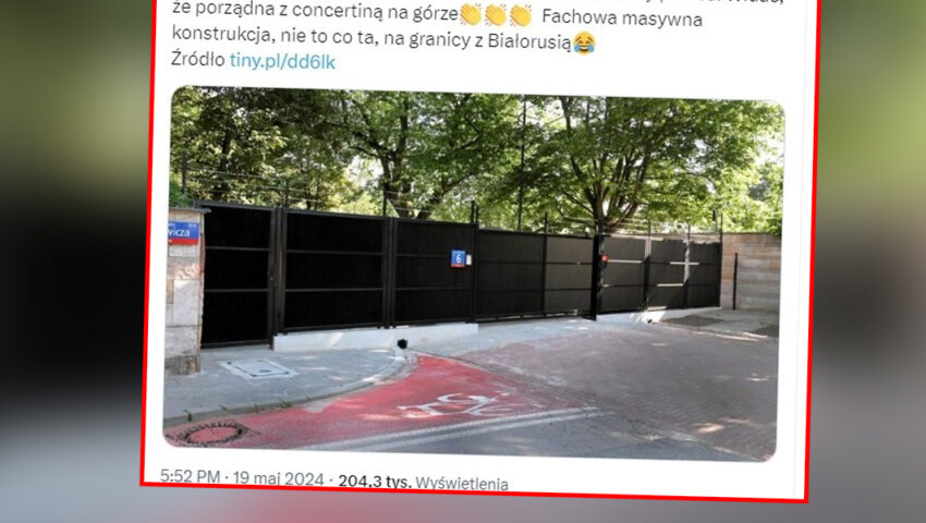 Potężny mur wokół rezydencji Tuska. Willa ma nowe ogrodzenie z drutem kolczastym