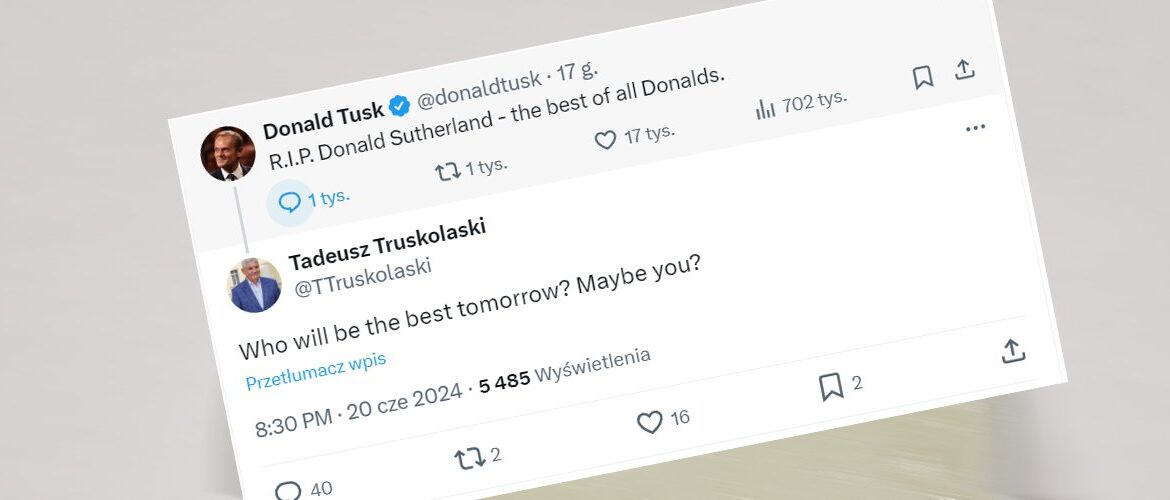 Każda okazja jest dobra, by się podlizać? Szokująca reakcja polityków KO na śmierć słynnego aktora