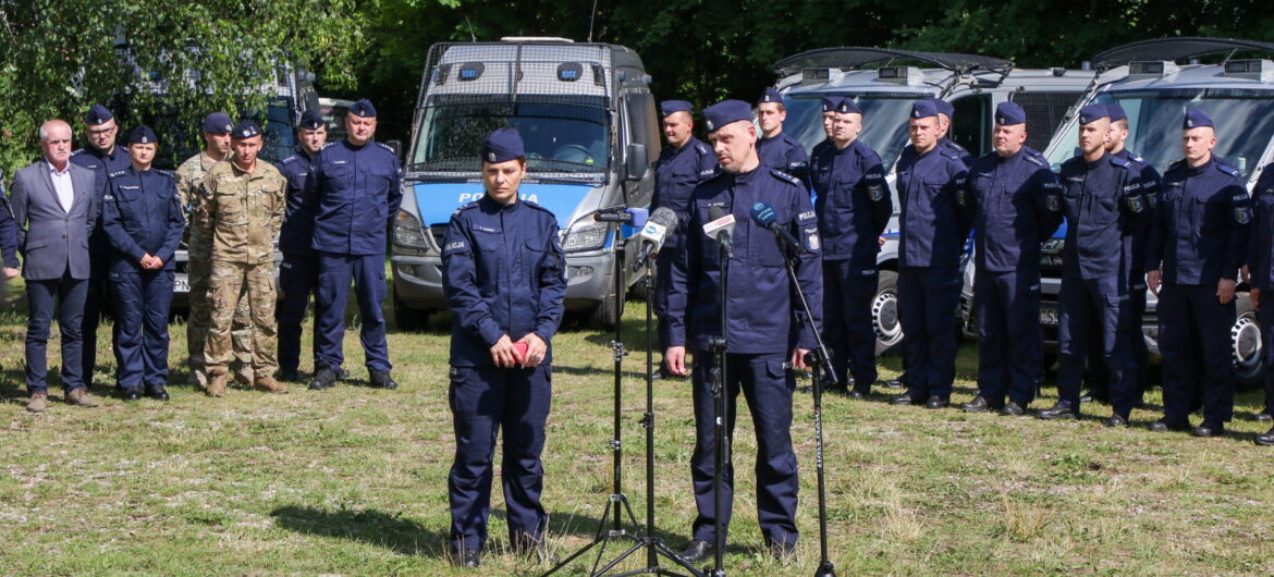 Szef policji na granicy z Białorusią: policjanci są tu, by odpierać nasilające się ataki